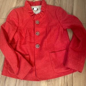 J.crew wool pea coat coral